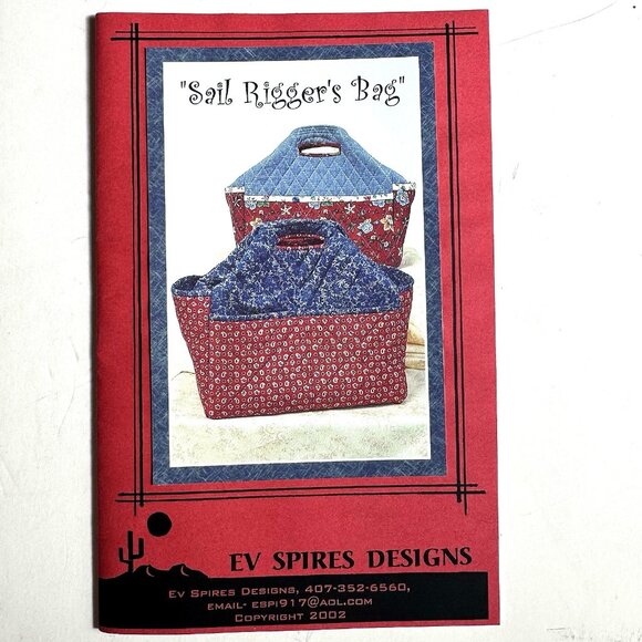 The Sail Riggers Bag Quilted Pattern EV Spires Designs - Picture 1 of 6